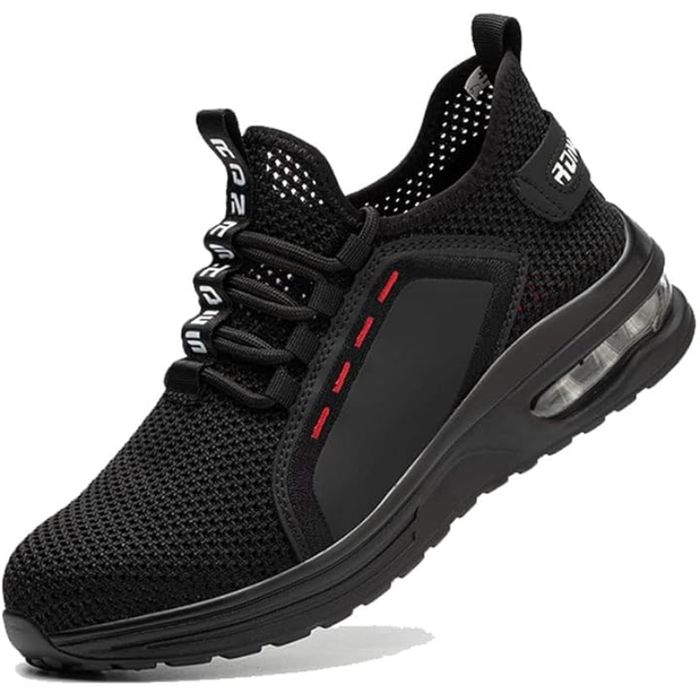 Buty robocze męskie sportowe czarne lekkie oddychające EU 44 (27cm)