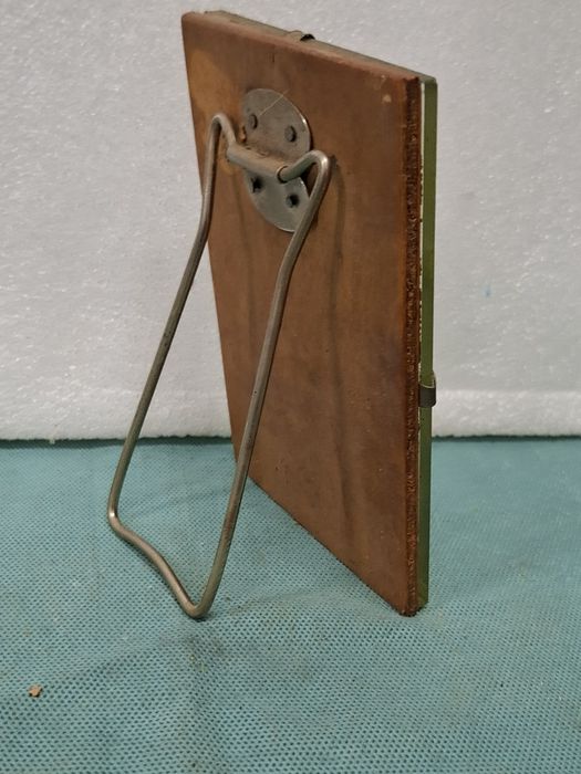 Lusterko stołowe z podpórką prl