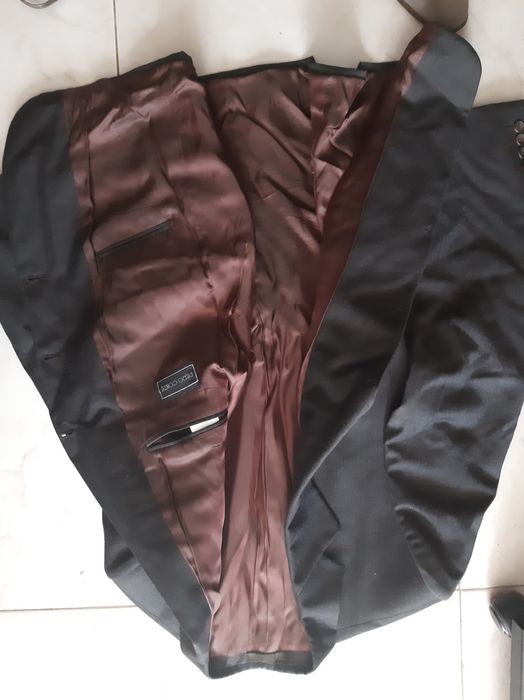 Casacos / blaiser homem  azul escuro tamanho L   c/ novo