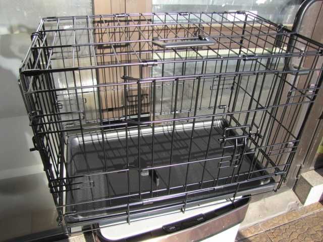 Klatka dla psa metalowa z dnem transporter długość ok. 58 cm