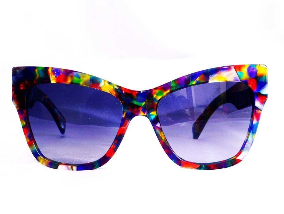 Okulary damskie MOSCHINO MOS011/S F749O kocie oczy Rich Classy Look
