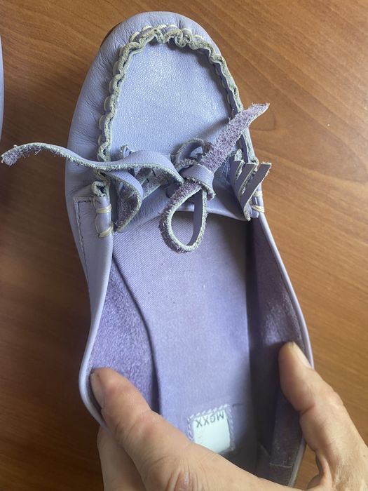 Mexx мокасины новые кожа.