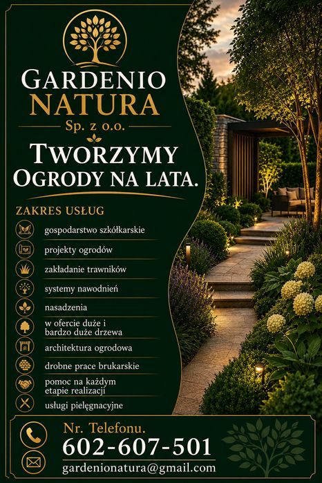 Katalpa. Duże drzewa. Obwody od 14 do 24cm. Zakładanie ogrodów.