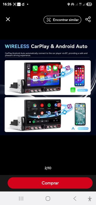 Rádio de carro novo