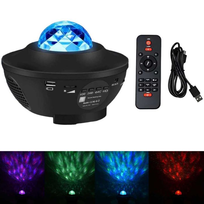 Projetor de Luz Led em forma de Disco