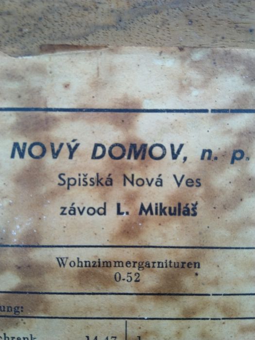 Stolik szkło czarne Interiet Praga J.Jiroutek Vintage lata 60