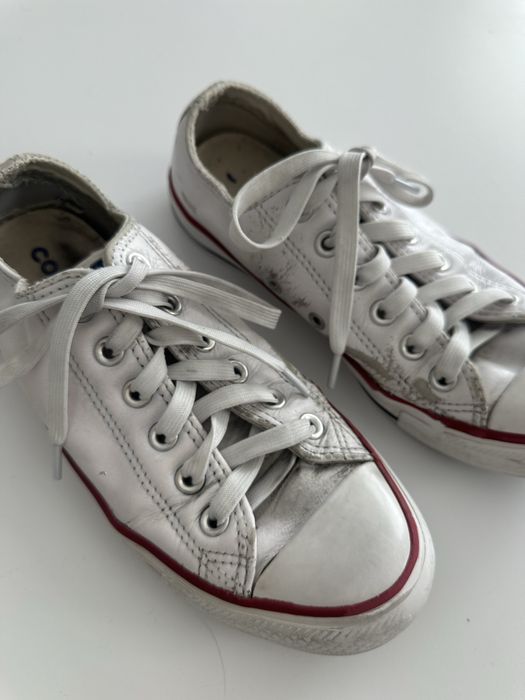Converse Chuck Taylor All Star – skórzane trampki unisex białe