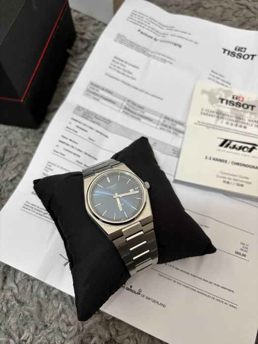 Tissot PRX 40mm Azul Quartz Blue Fatura E Caixa