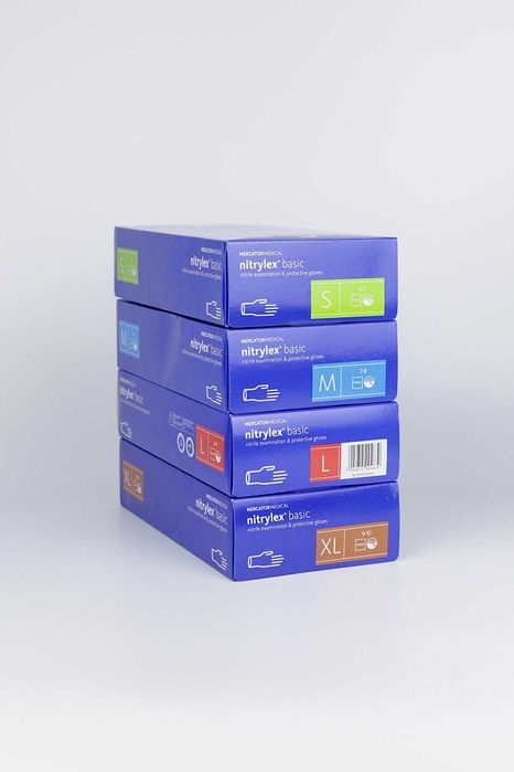 Нітрилові рукавички Mercator Medical Nitrylex basic 100 шт.