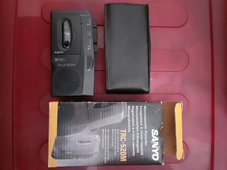 Gravador voz , Sanyo, micro cassette