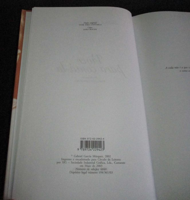 Livro Viver para Contá-la Gabriel García Marquez