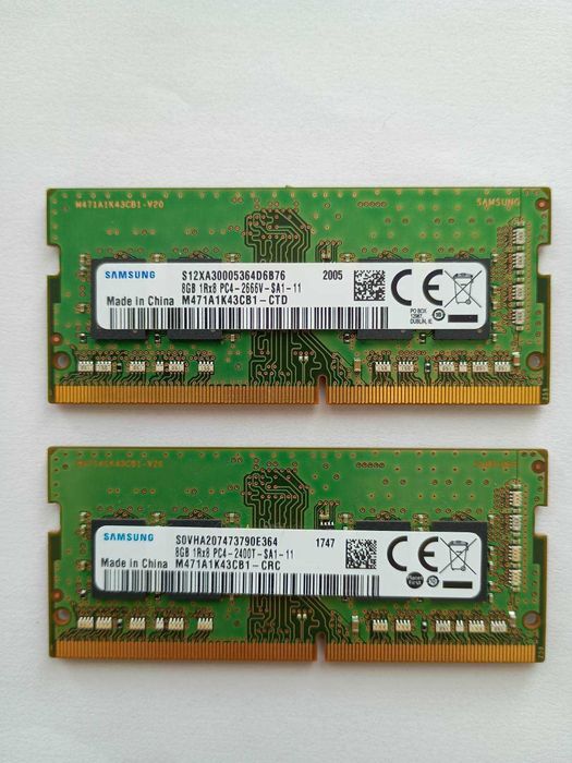 Оперативна пам'ять DDR4 по 8 GB (ноутбук)