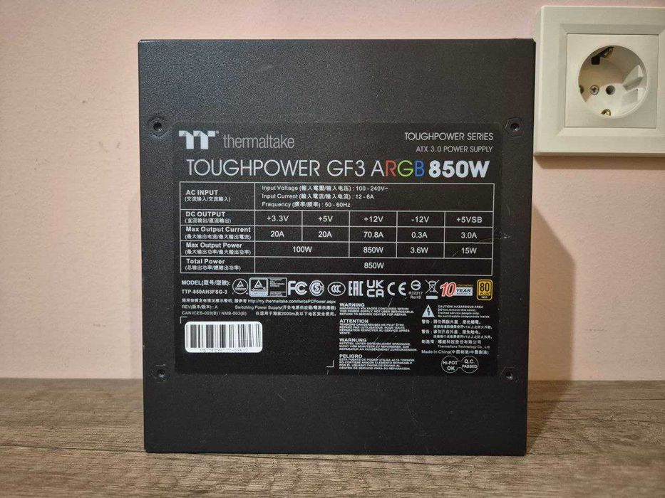 Блок живлення Thermaltake Toughpower GF3 ARGB 850W 80 PLUS GOLD ATX3.0