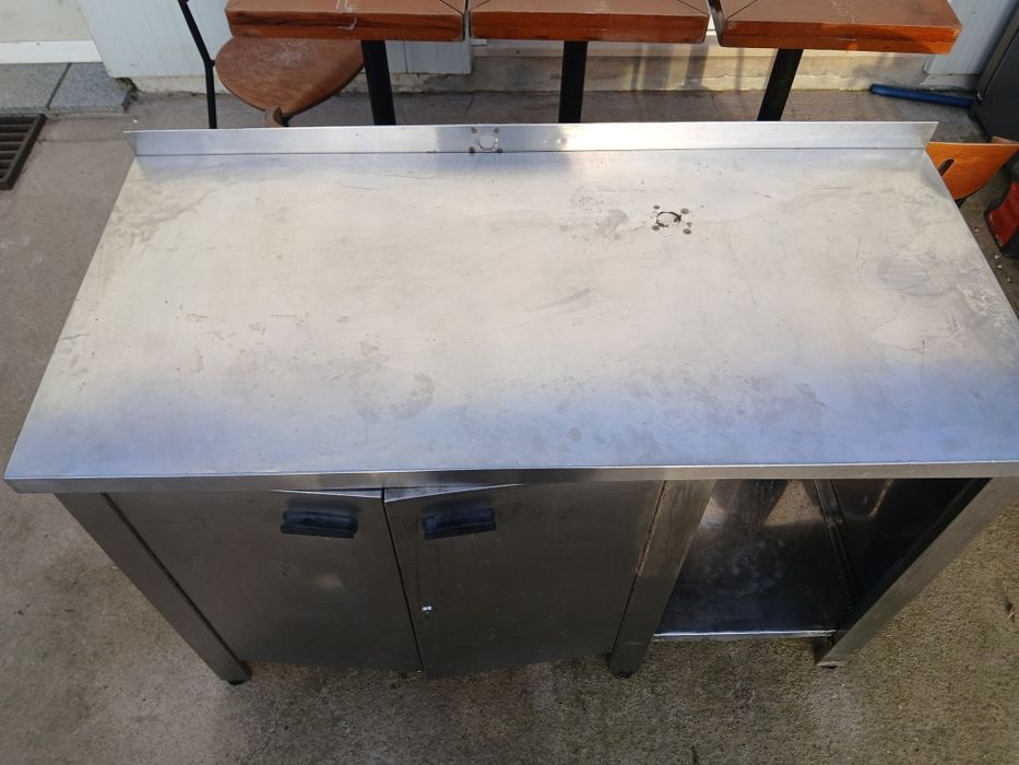 Entrega bancada em inox