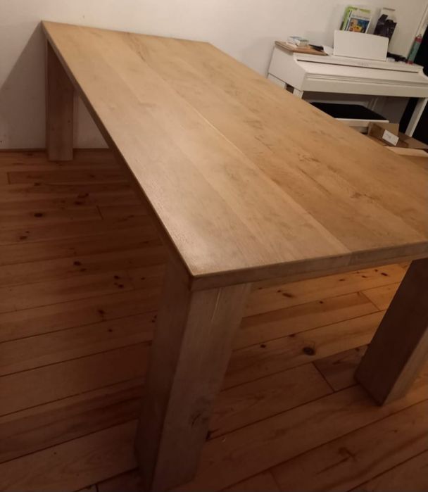 Duży Masywny Stół Dębowy