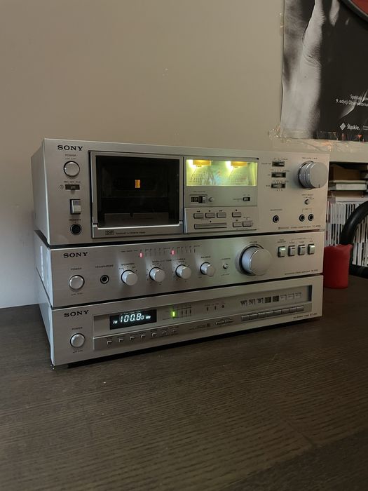 Wzmacniacz, magnetofon, tuner sony