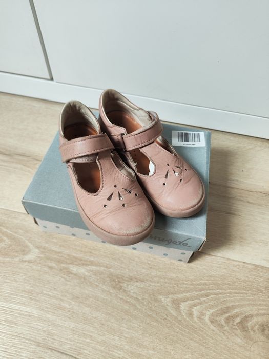 Skórzane baleriny Mrugała Luna 30 rosa skóra naturalna różowe na rze