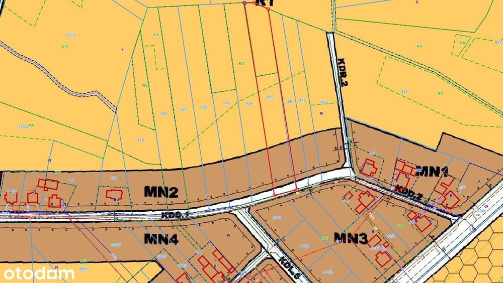 Działka budowlana teren rolniczy Jemielnica 4432m2