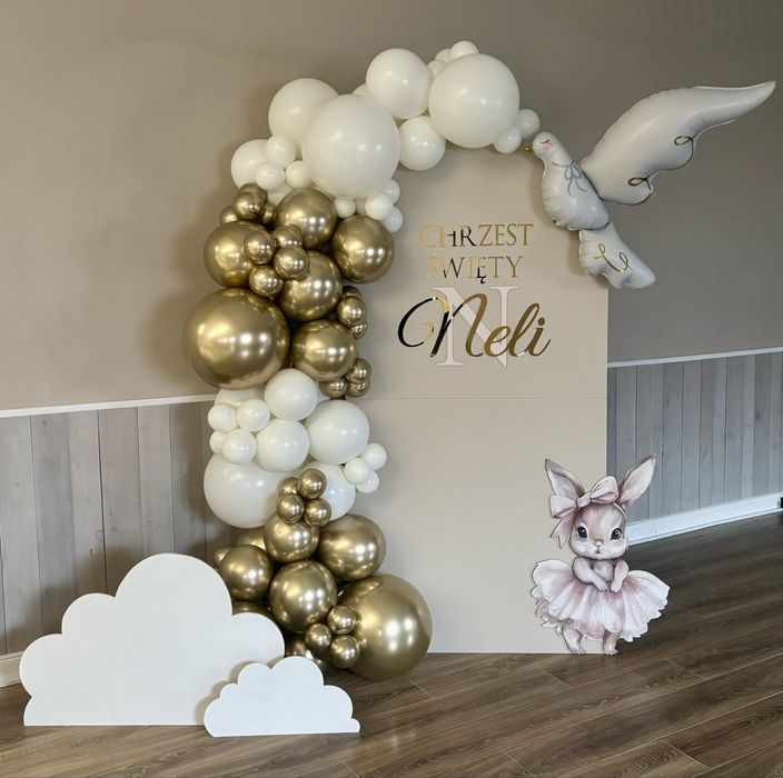 Ścianka balonowa | Słodki stół | 18 - stka| Komunia | Chrzest |