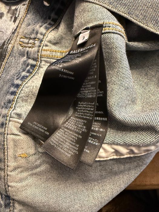 BALENCIAGA Graffiti Denim Jacket