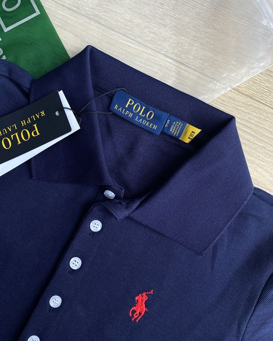 Жіноча Футболка Polo Ralph Lauren синя облягаюча
