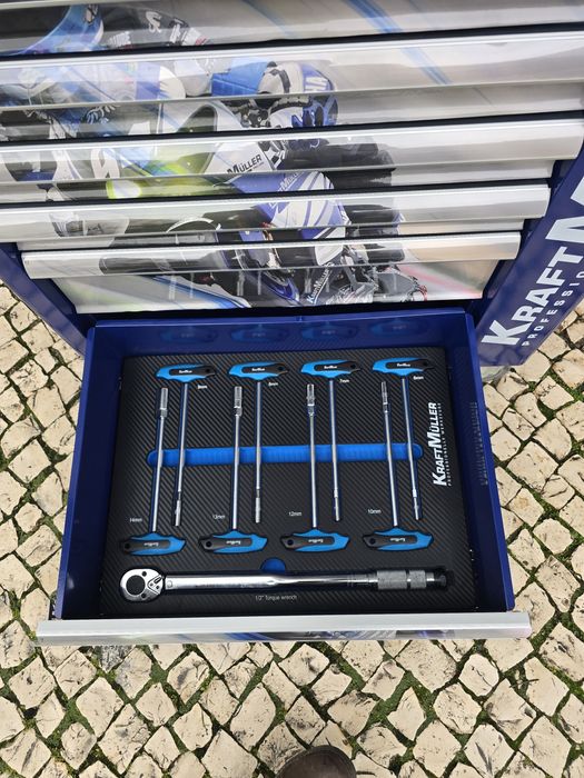 Carrinho de ferramentas 7 gavetas completa novos