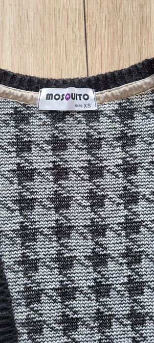 Mosquito sweter kardigan narzutka pepitka