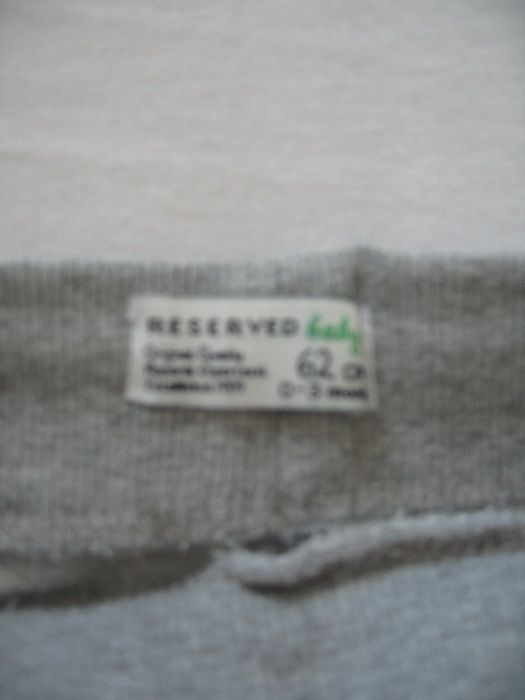 Spodnie dresowe Reserved 62 cm świąteczne świąteczna kieszonka