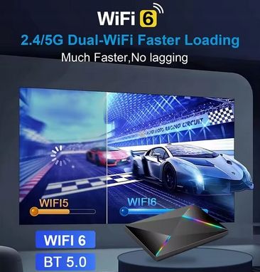 Dekoder Tv Box Janmifly R69Plus Android Wifi Bluetooth Ultra Hd 4/64GB