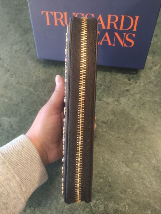 Porta-moedas Trussardi Jeans Preto