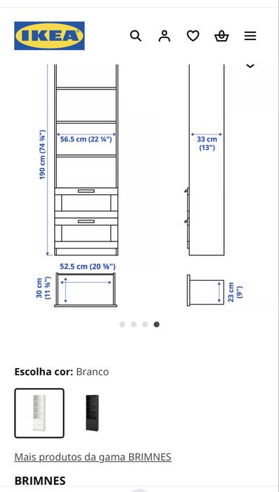 Estantes IKEA linha Brimnes