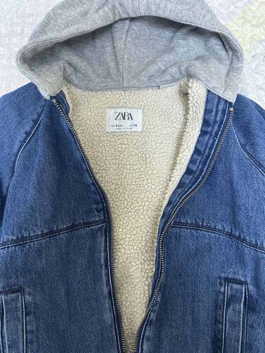 Куртка джинсова шерпа Zara