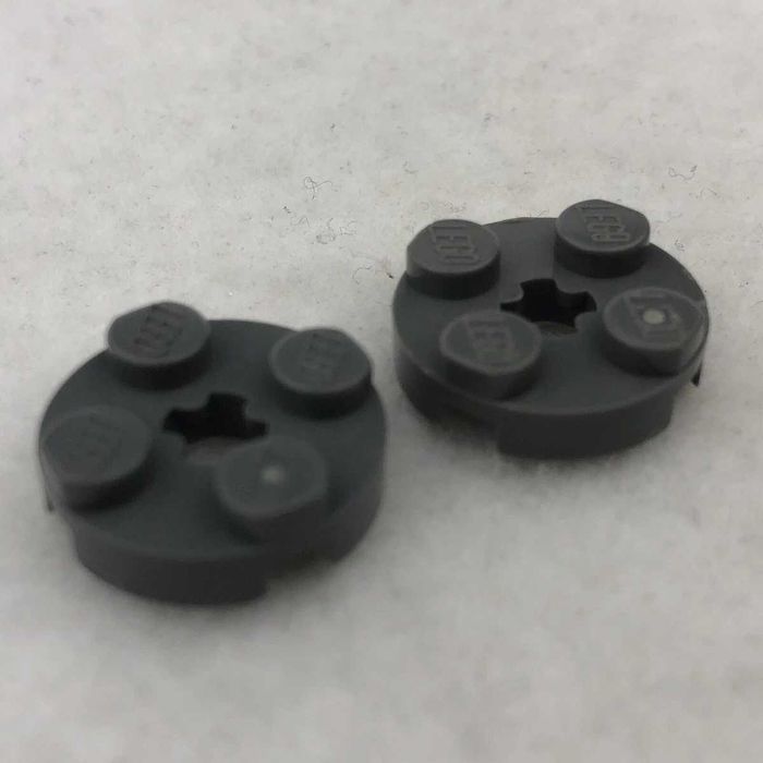 LEGO Płytka okrągła 2x2 ciemny szary 4032