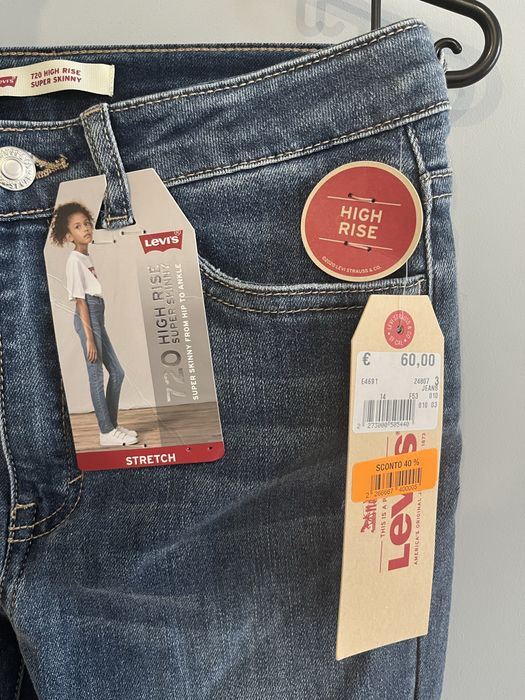 Нові джинси Levis на дівчинку, скінні