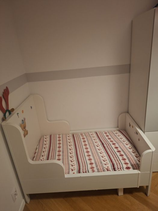 Łóżko dziecięce, rozsuwane ,,rosnące z dzieckiem"