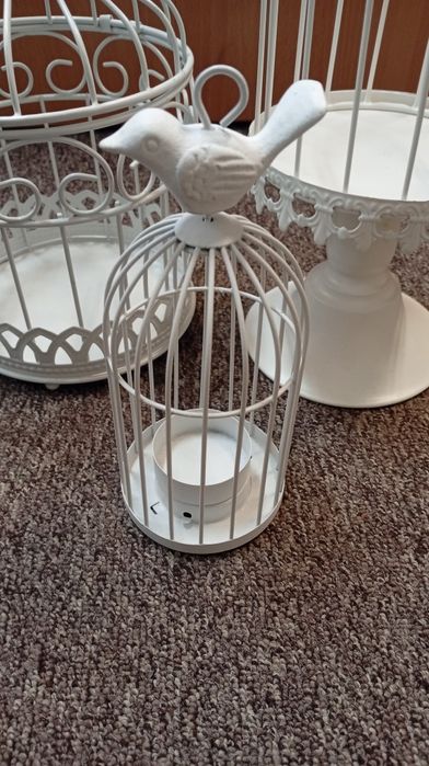 Klatki dekoracyjne ozdoby ślub chrzest komunia shabby Chic boho