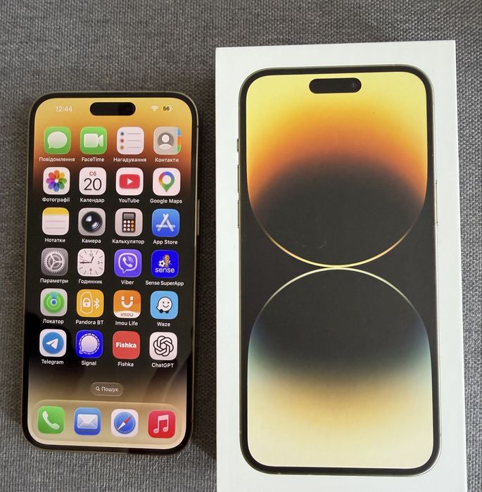 Apple iPhone 14 Pro Max 256GB eSIM Gold (MQ8V3LL/A)