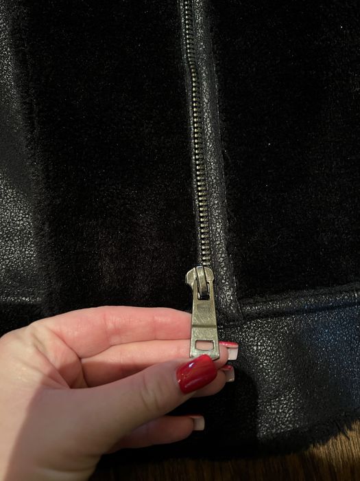 Дублянка подовжена zara дубленка косуха