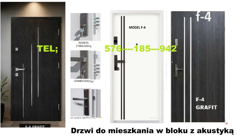 Drzwi ZEWNĘTRZNE wejściowe ,wewnątrzklatkowe antywłamaniowe WEWNĘTRZNE