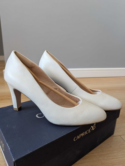 Buty ślubne skórzane