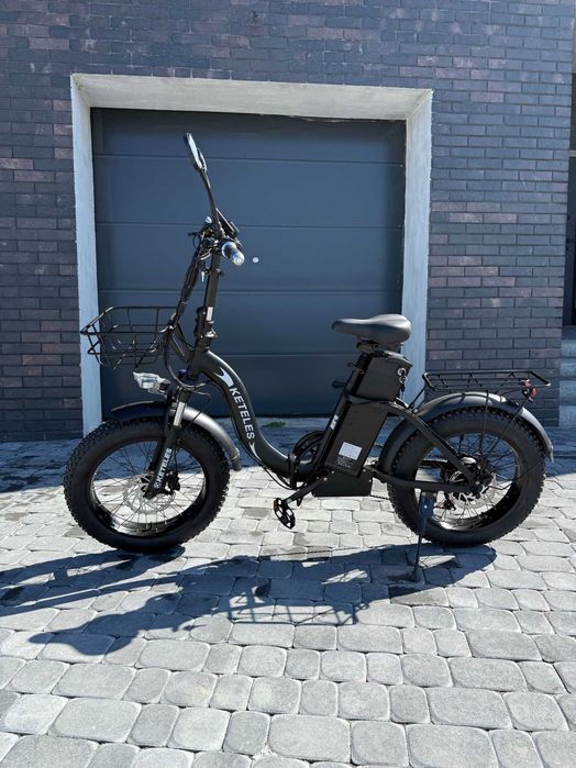 ТОП! Электровелосипед складной KETELES KF9 750W 48V 20" электробайк електровелосипед купити фетбайк новий жіночий електро велосипед гарантия гарантія