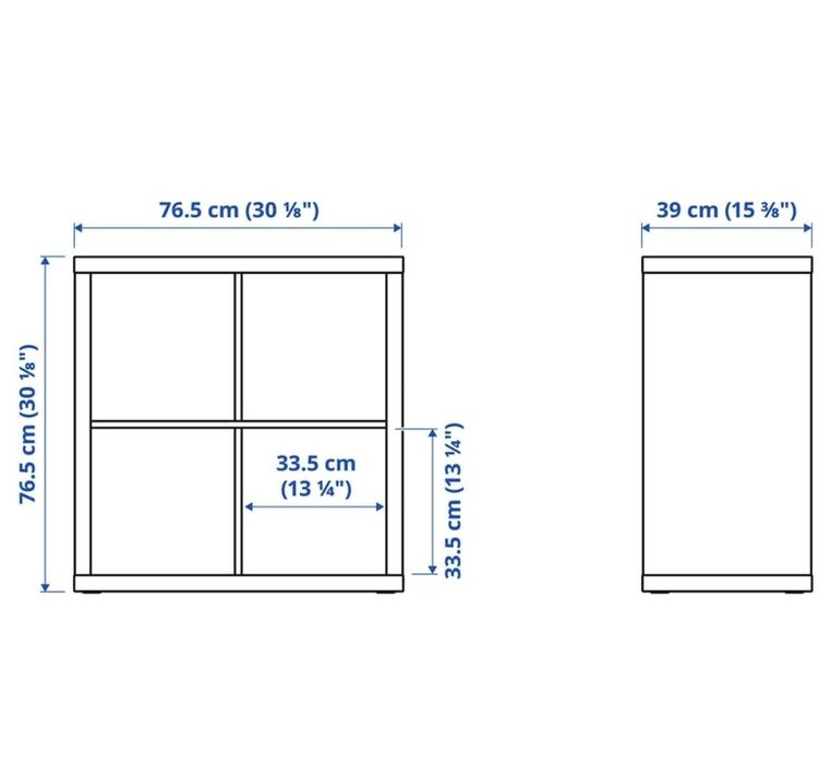 Kallax Ikea + caixas arrumação
