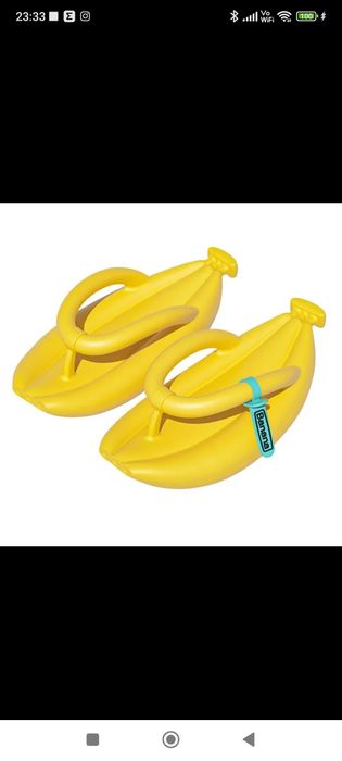 Hit slippers klapki r. 39 Banana gruba podeszwa