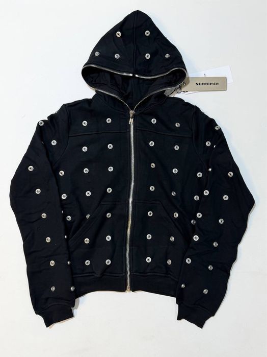 зіп худи Rick Owens DRKSHDW Press-Stud Black Balenciaga Vetements