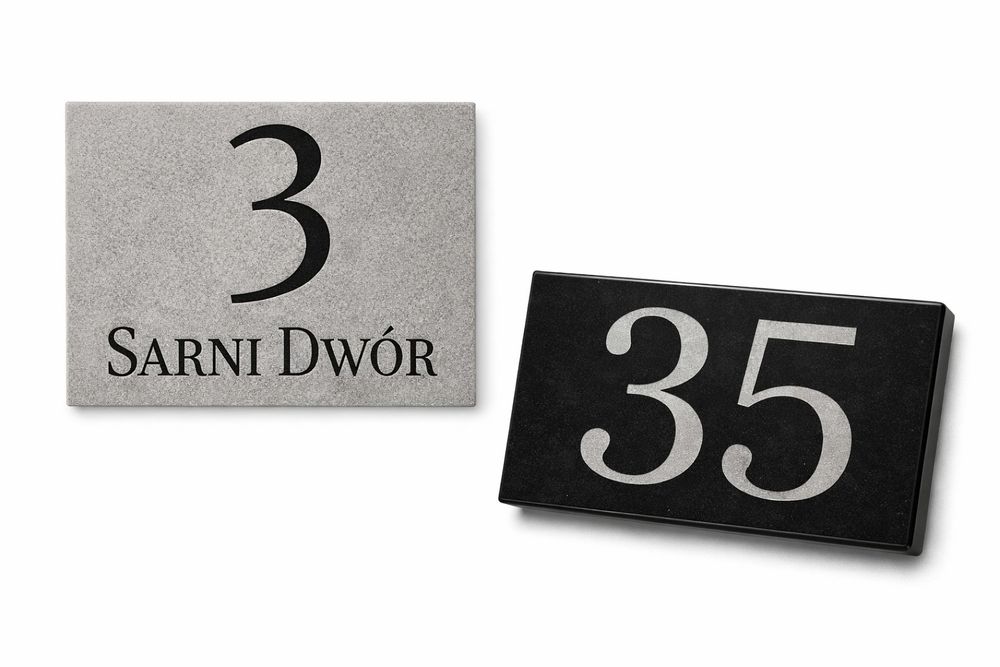 Blaty Okrągłe Marmurowe, Granitowe, Numery Na Dom, Deski, Drobiazgi itp. (Wyroby z Naturalnego Kamienia)