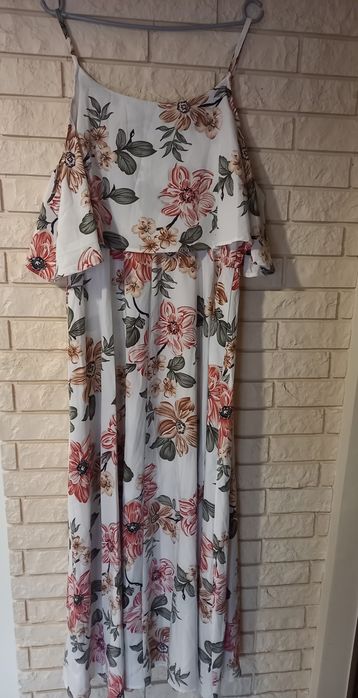 Sukienka maxi w kwiaty, Shein Curve, roz 1Xl