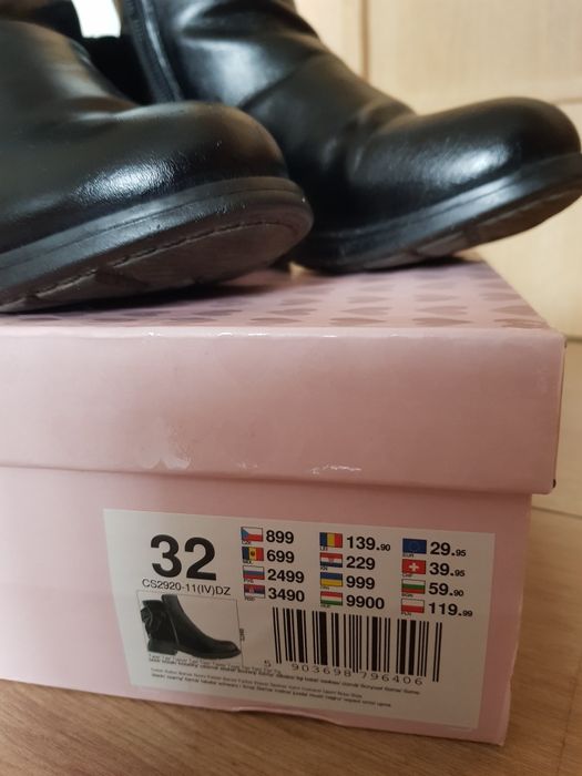 Botki, trzewiki dziewczęce rozm 32
