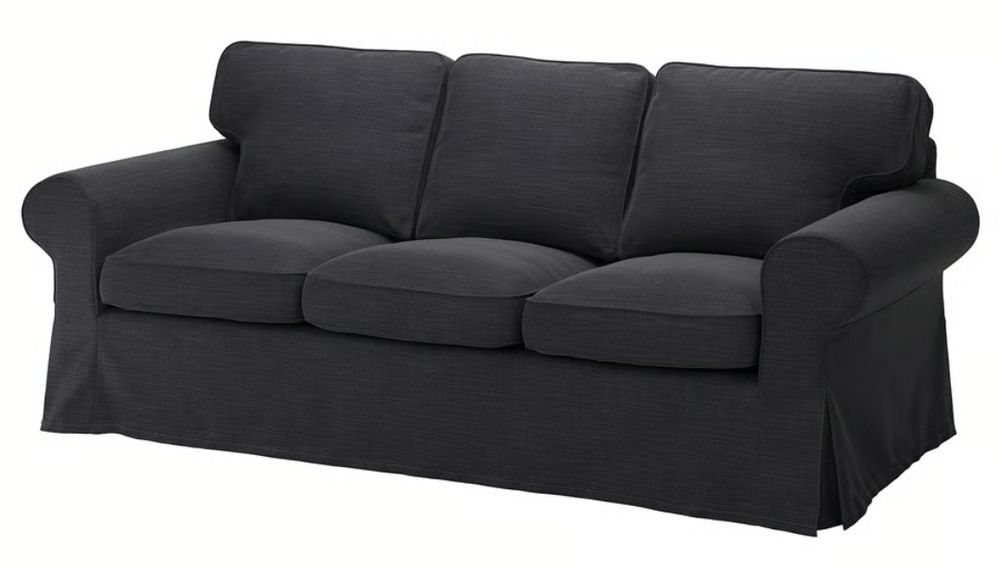 IKEA sofá 3 lugares cinza