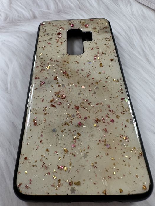 Etui case obudowa samsung galaxy s9+ plus brokat marmur glam