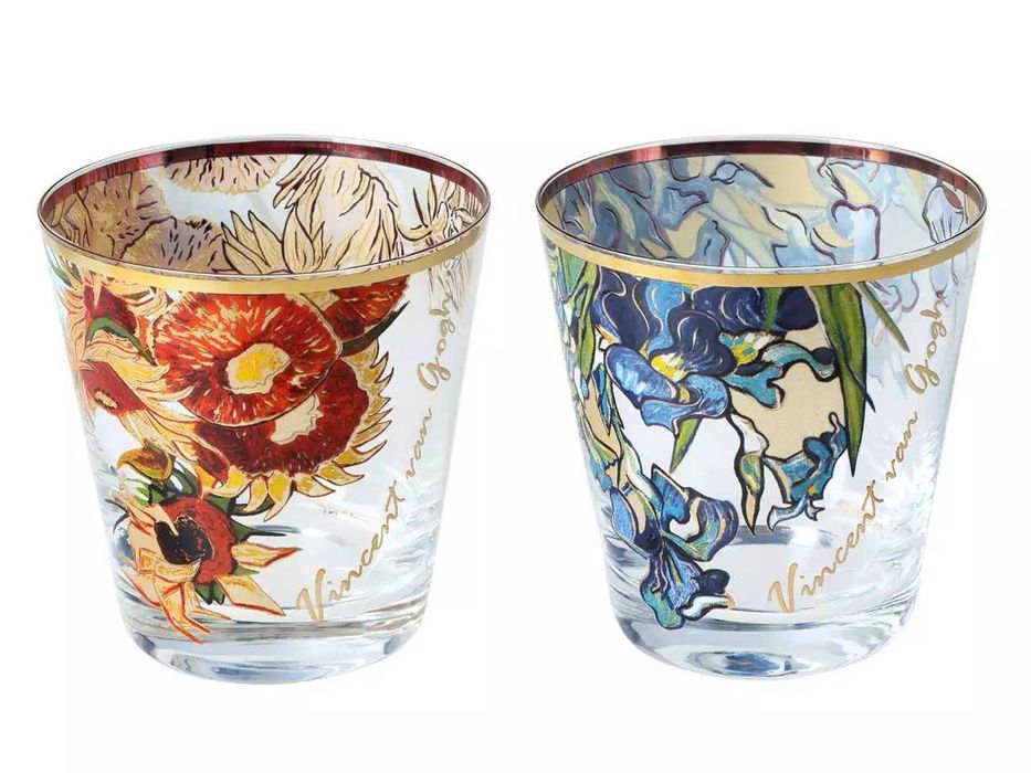 Kpl. 2 szklanek do whisky Van Gogh Gwiaździsta Noc Taras kawiarni w...